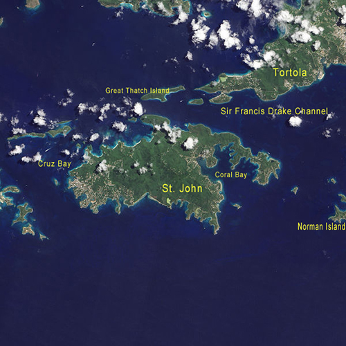 source: NASA Earth Observatory map of Virgin Islands